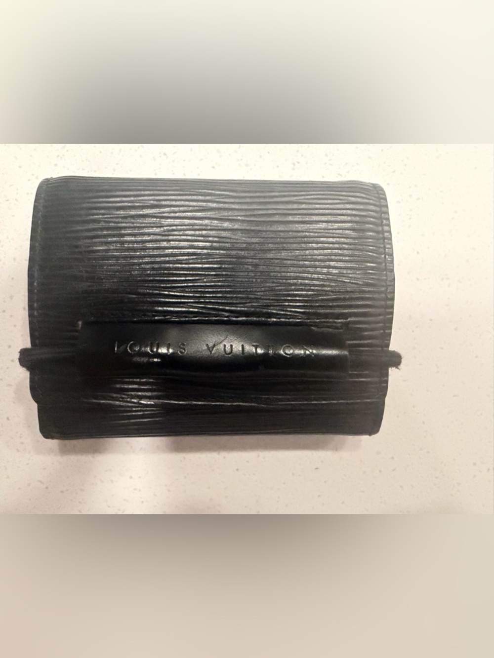 Louis Vuitton Black Epi Leather Card Holder/ wallet